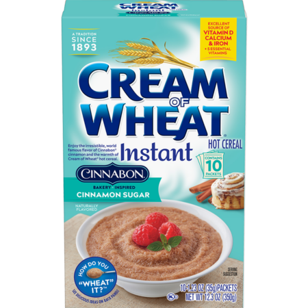 Instant Cinnabon Cream of Wheat cereal makes breakfasts fantastic!