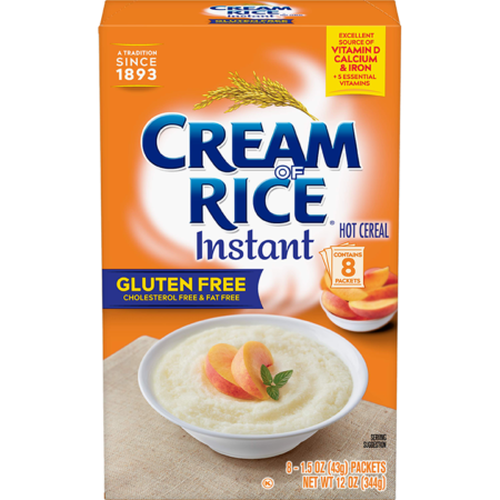 Instant Cream of Rice - gluten-free. Get nutrition info here and more!