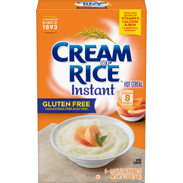 Instant Cream of Rice - gluten-free. Get nutrition info here and more!