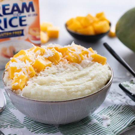 Our Mango and coconut Cream of Rice recipe - just one of our many Cream of Rice recipes your family will love. You too!