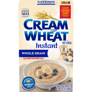 Instant Cream of Wheat Whole Grain for a healthy breakfast beginning!